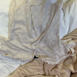 Banana Republic White Floral Blouse